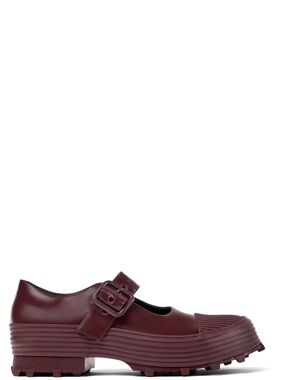 Camperlab Traktori Loafers Chunky Mary Janes in Burgundy